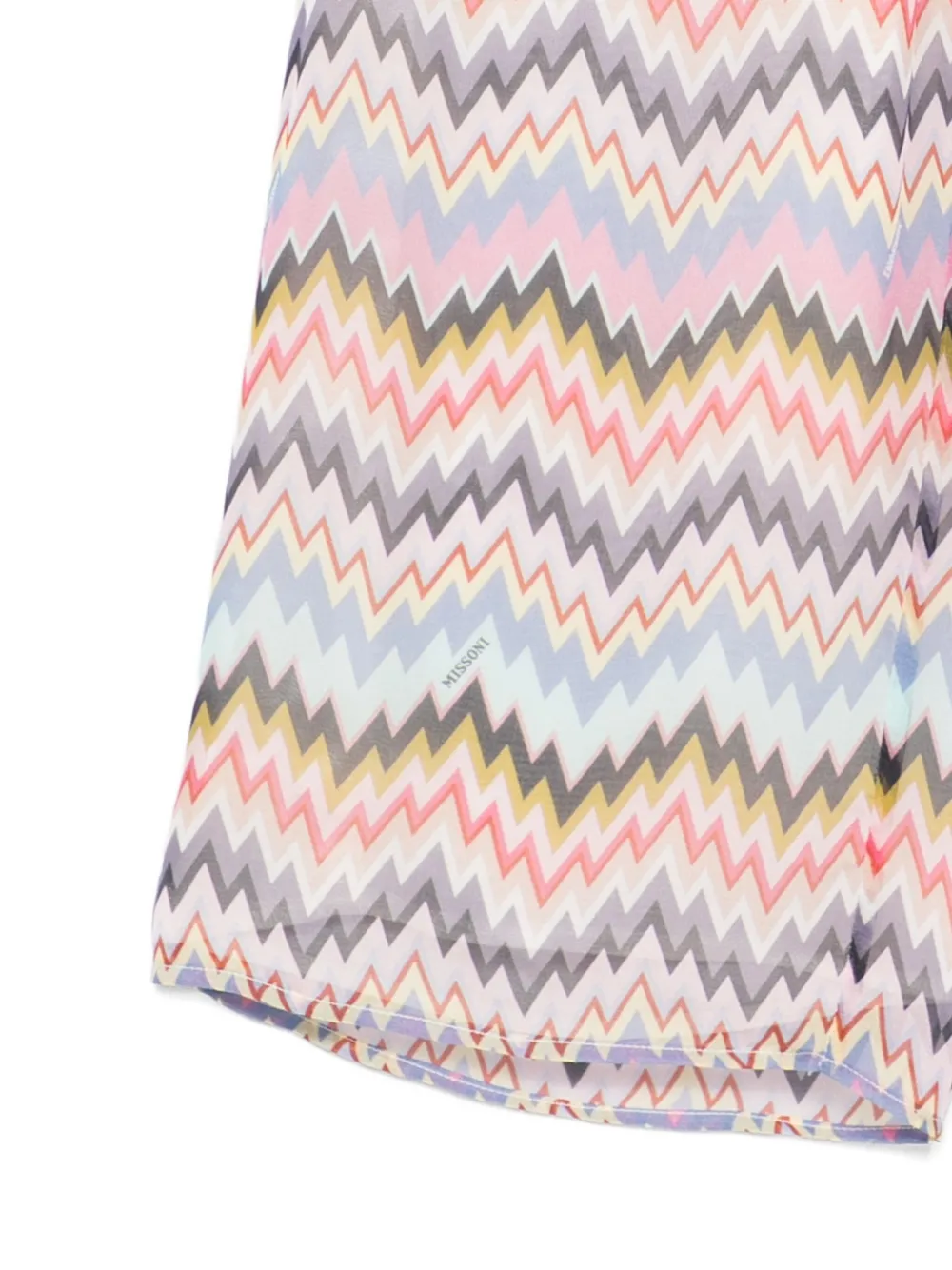 Missoni Kids Broek met zigzagpatroon Roze