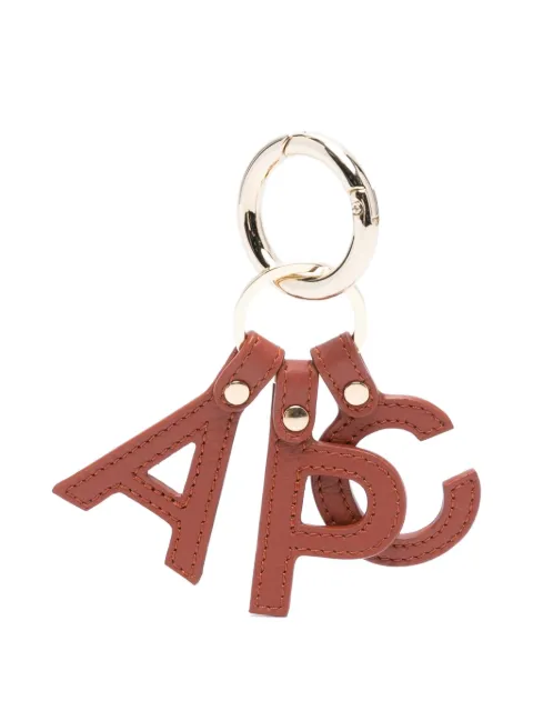 A.P.C. leather-charm keyring