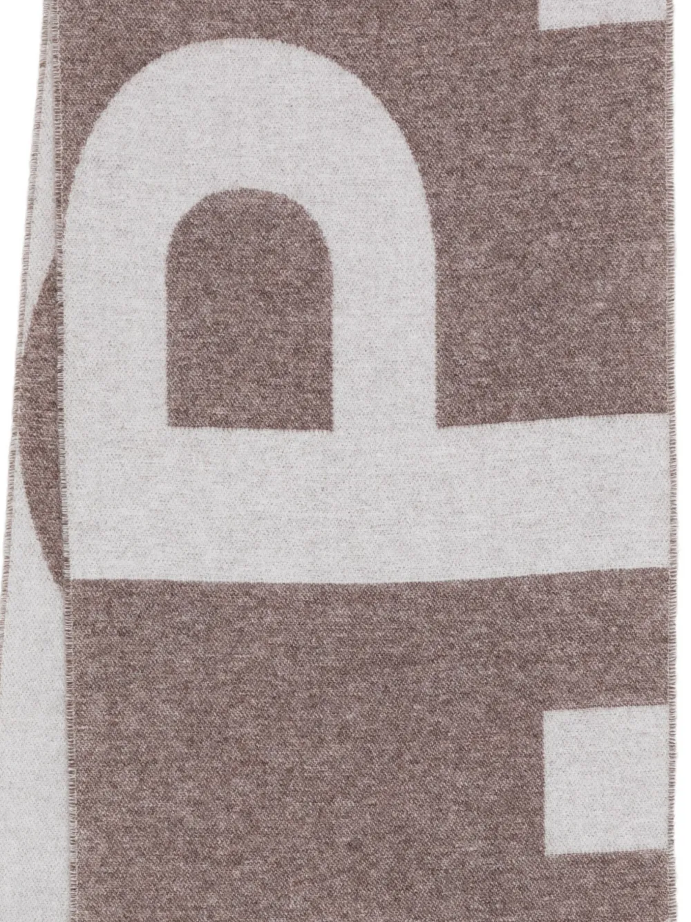 A.P.C. logo-intarsia scarf Grijs