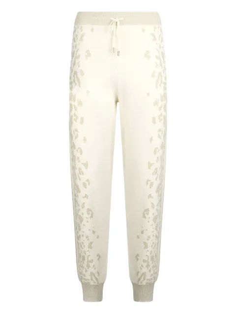 LIU JO animal-print elastic-cuff trousers