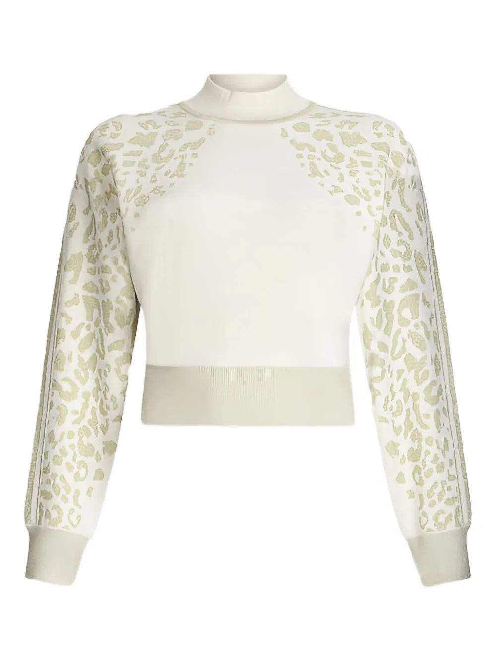 Liu •jo Animal Print High-neck Sweater In Multi