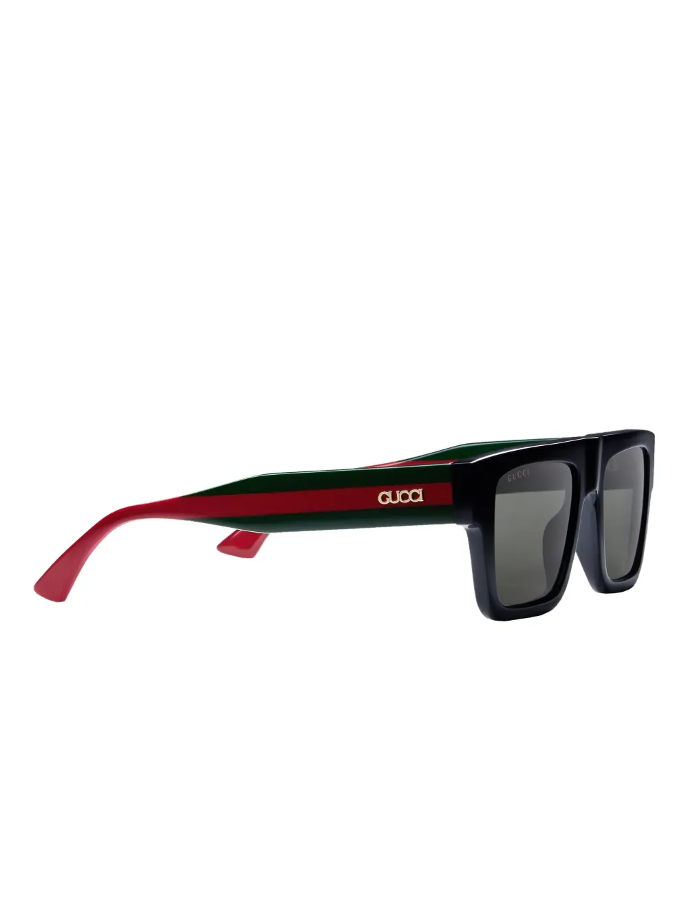 Gucci stripe-embellished sunglasses Zwart
