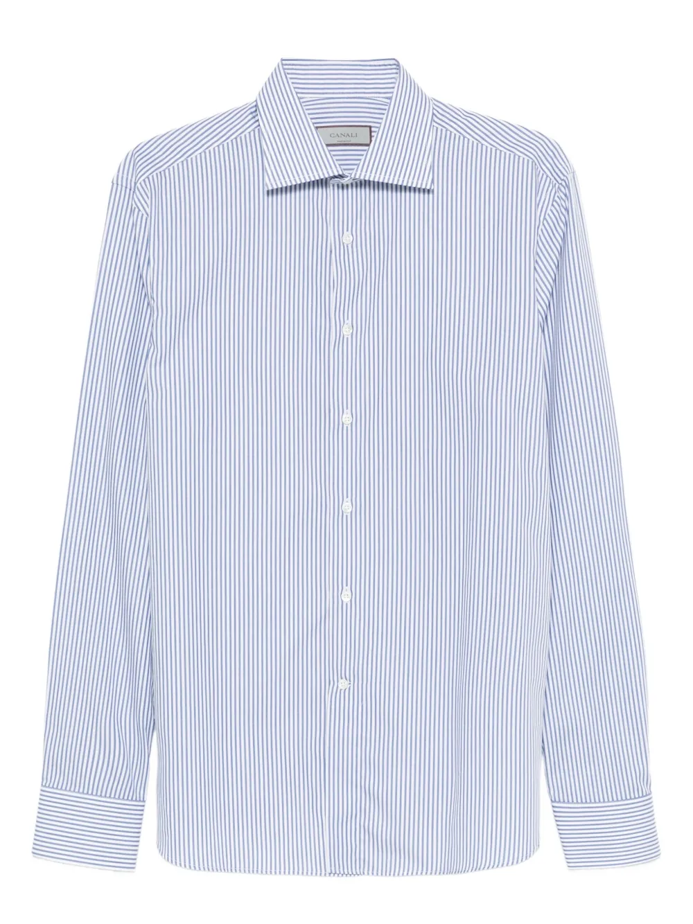 Canali chemise en coton à rayures | blanc | Image 1