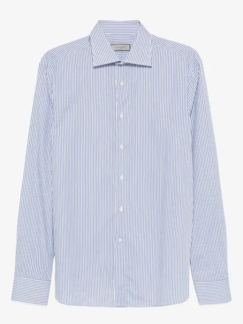 Canali striped cotton shirt