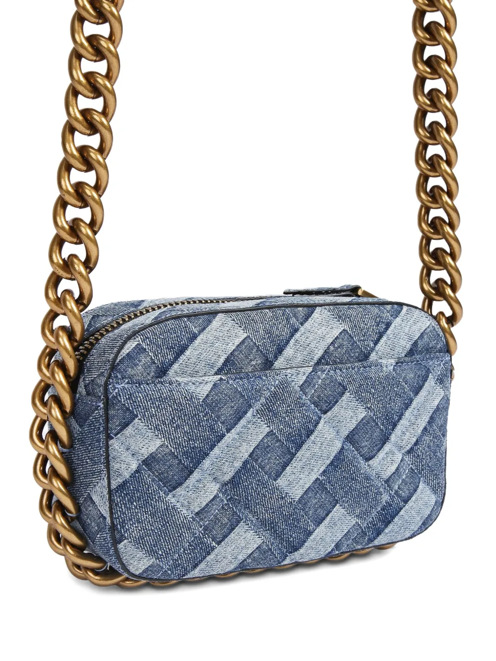 KG Kurt Geiger small Kensingtin denim chain-strap crossbody bag | Mini Bags | Image 2