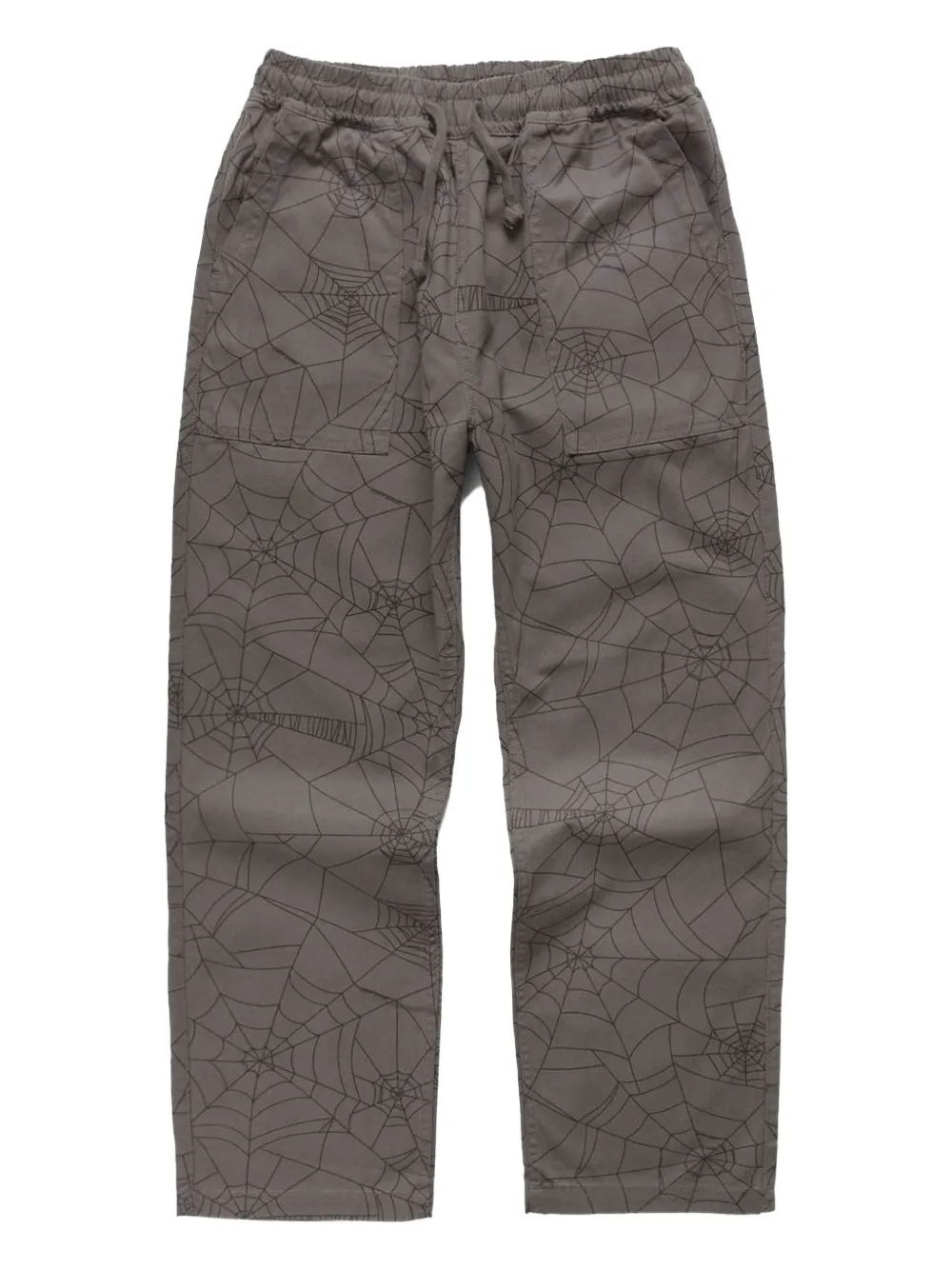 Service Works spiderweb-pattern drawstring trousers | Grey | Image 1