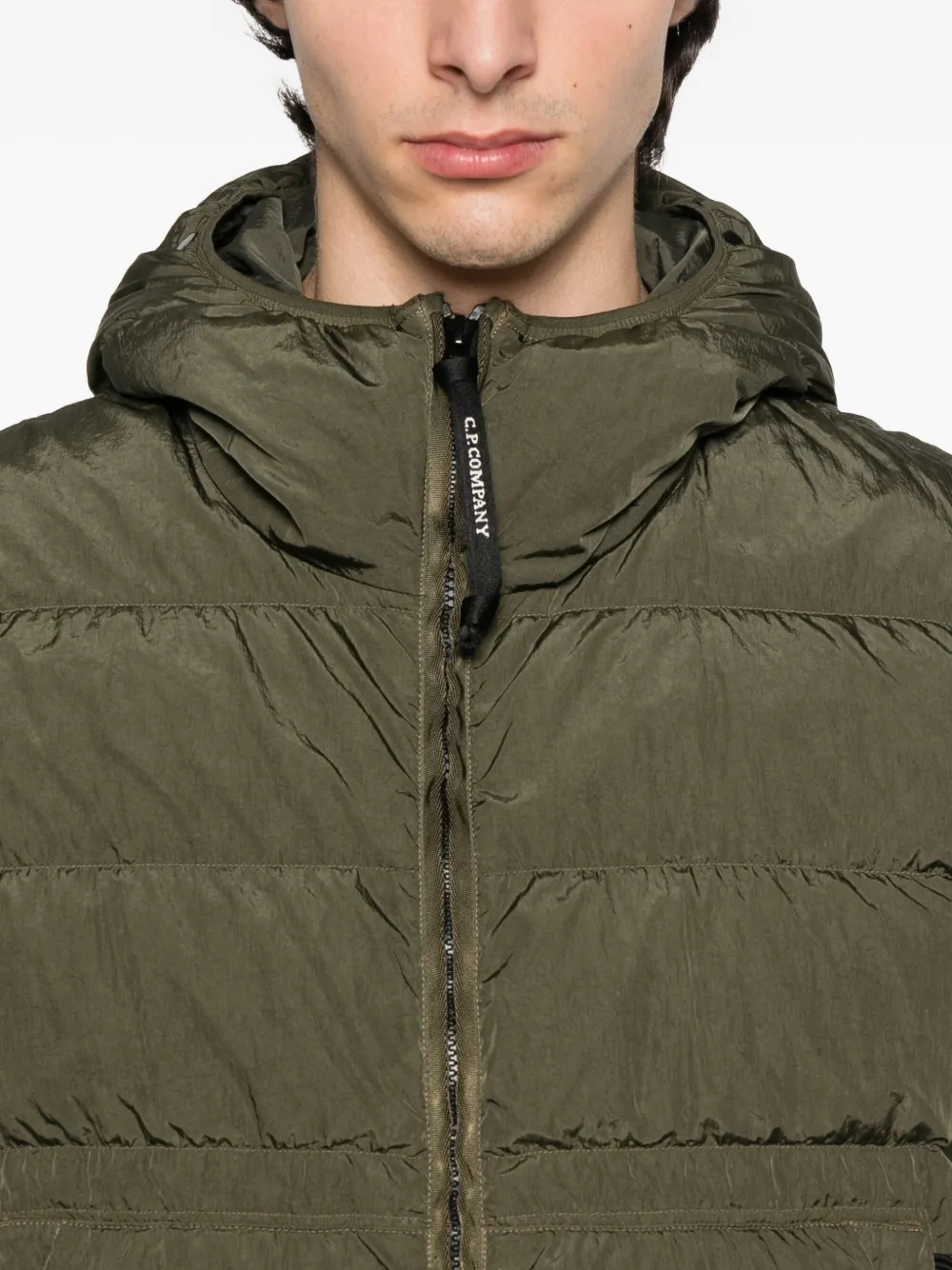 C.P. Company Donsjack met capuchon Groen