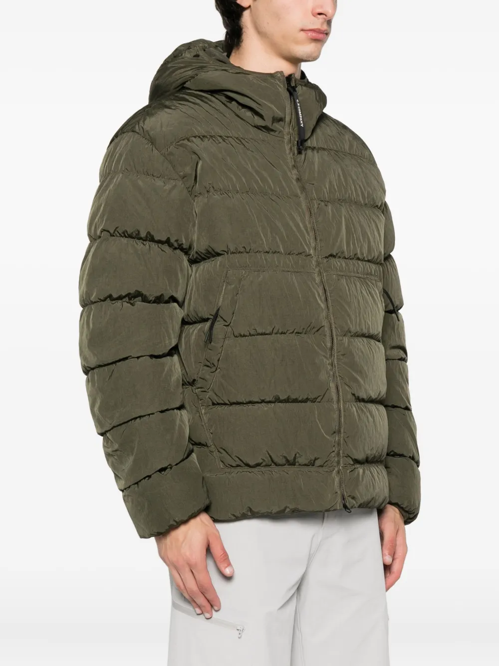 C.P. Company Donsjack met capuchon Groen