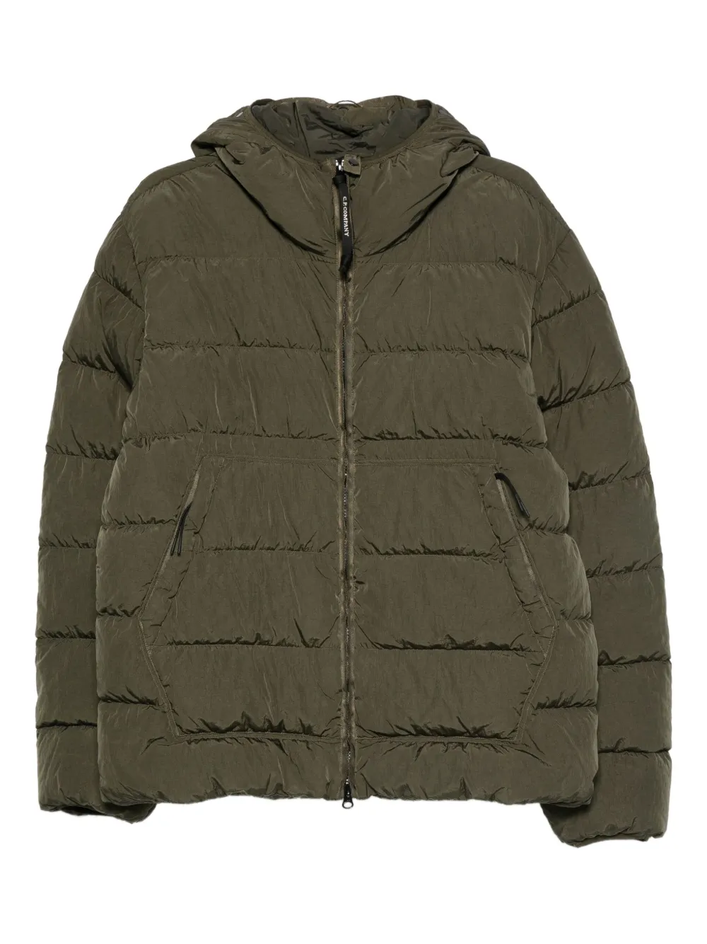C.P. Company Donsjack met capuchon Groen