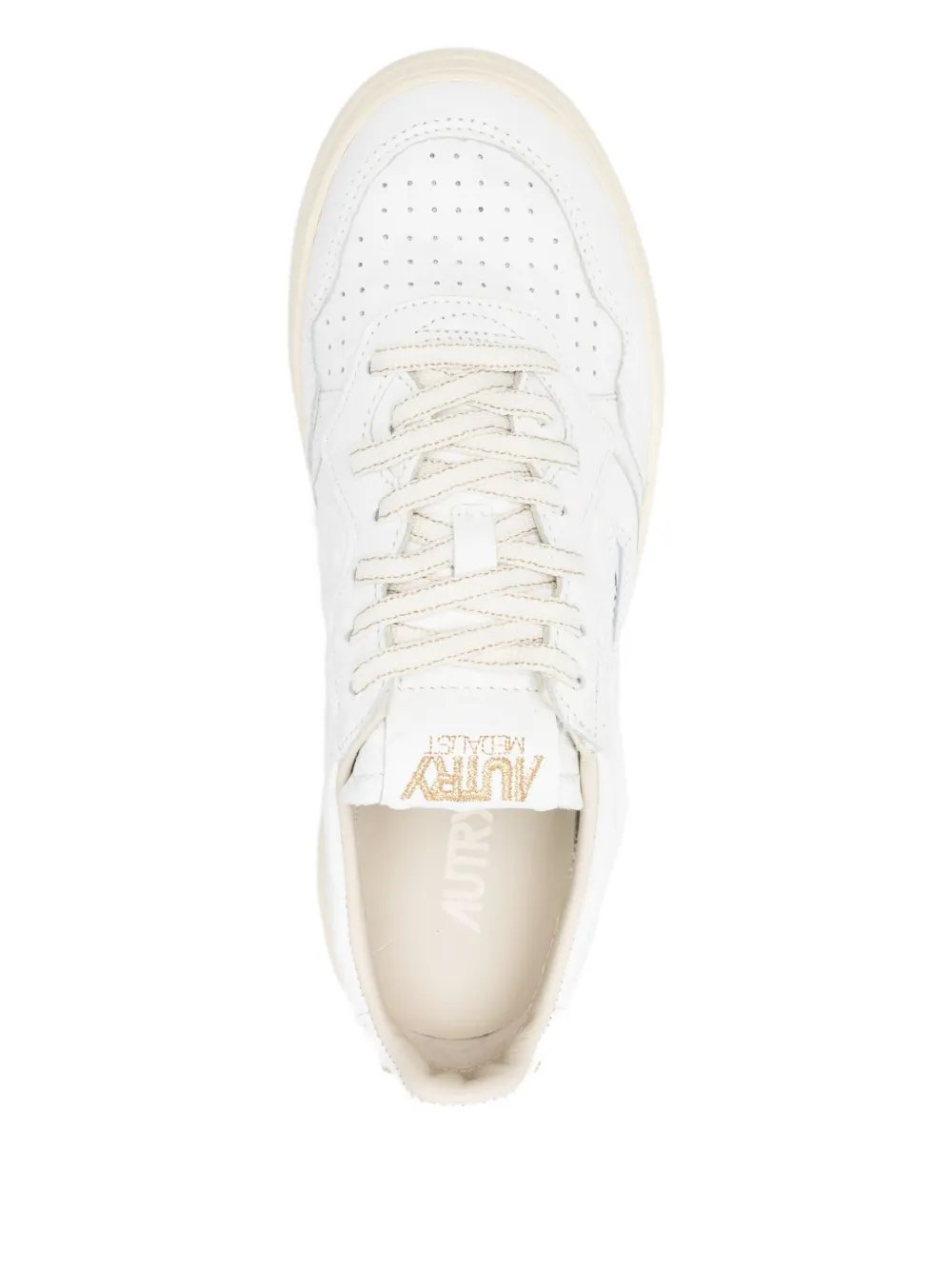 Autry Medalist leather trainers White