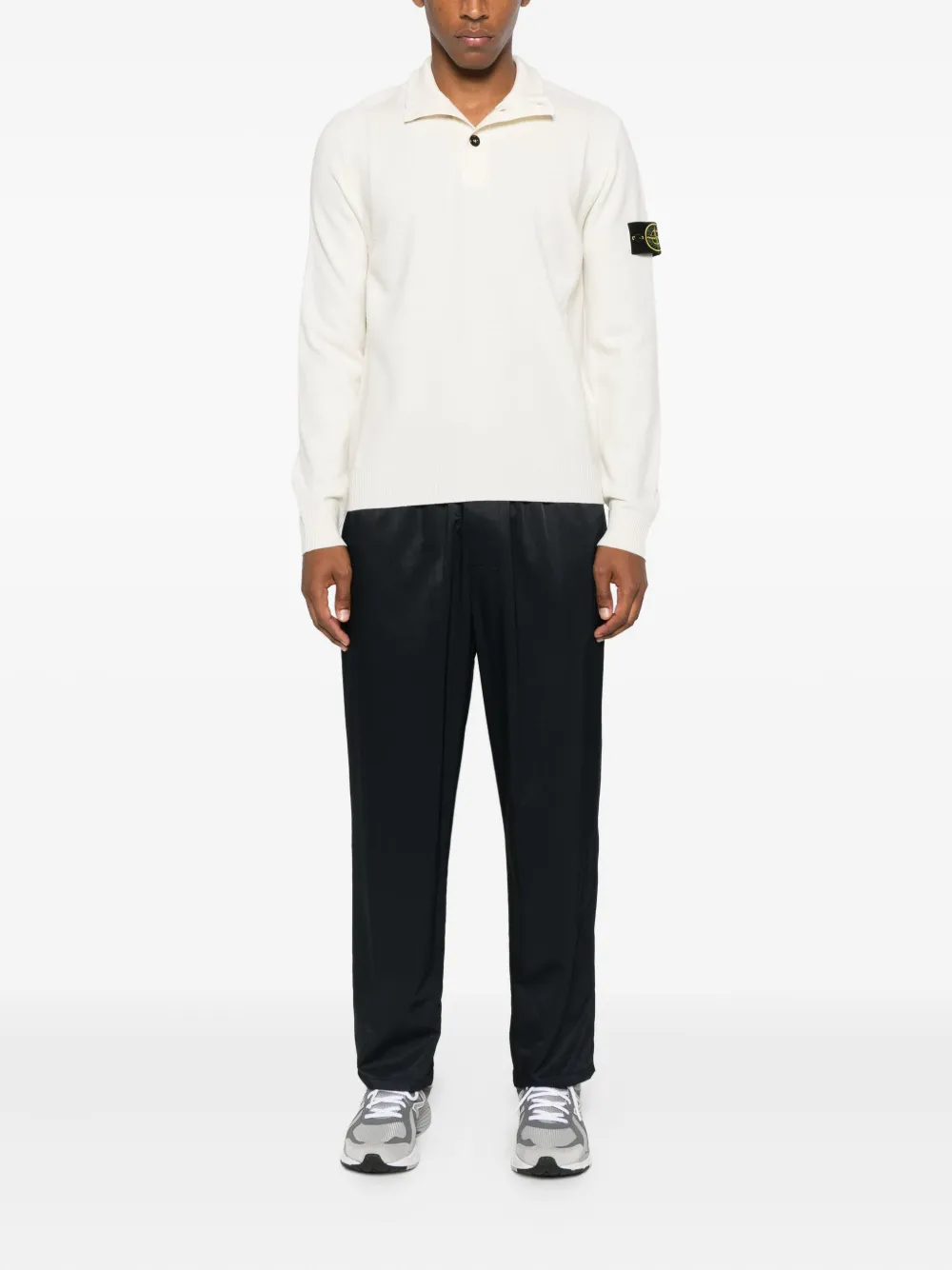 Stone Island virgin wool-blend jumper Wit