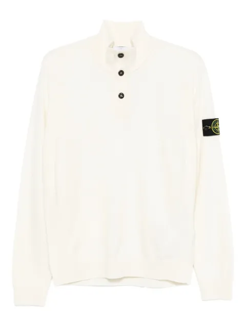 Stone Island كنزة مزيج صوف بكر
