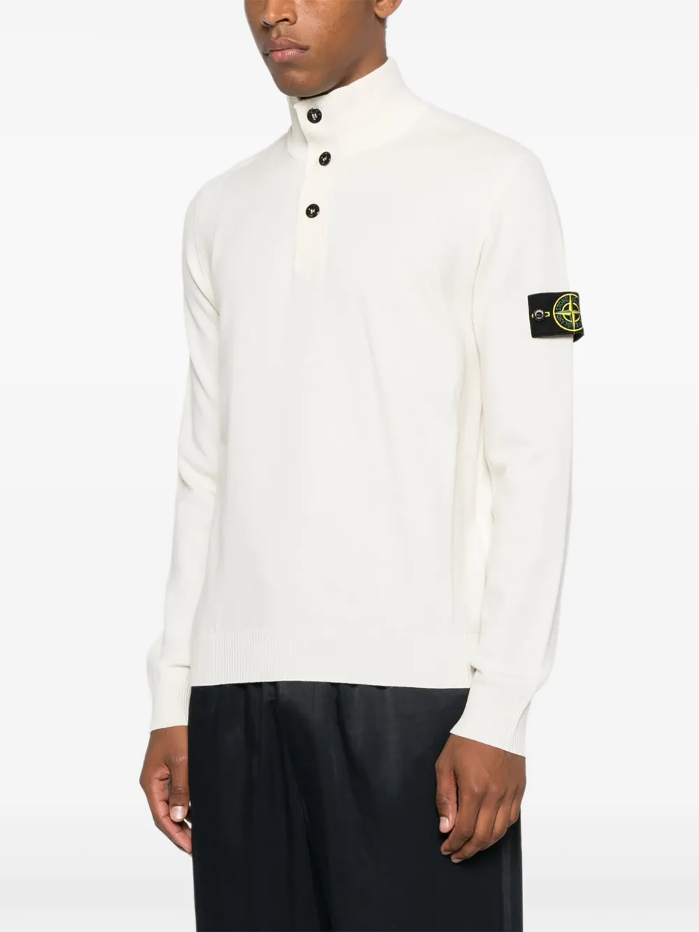 Stone Island virgin wool-blend jumper Wit