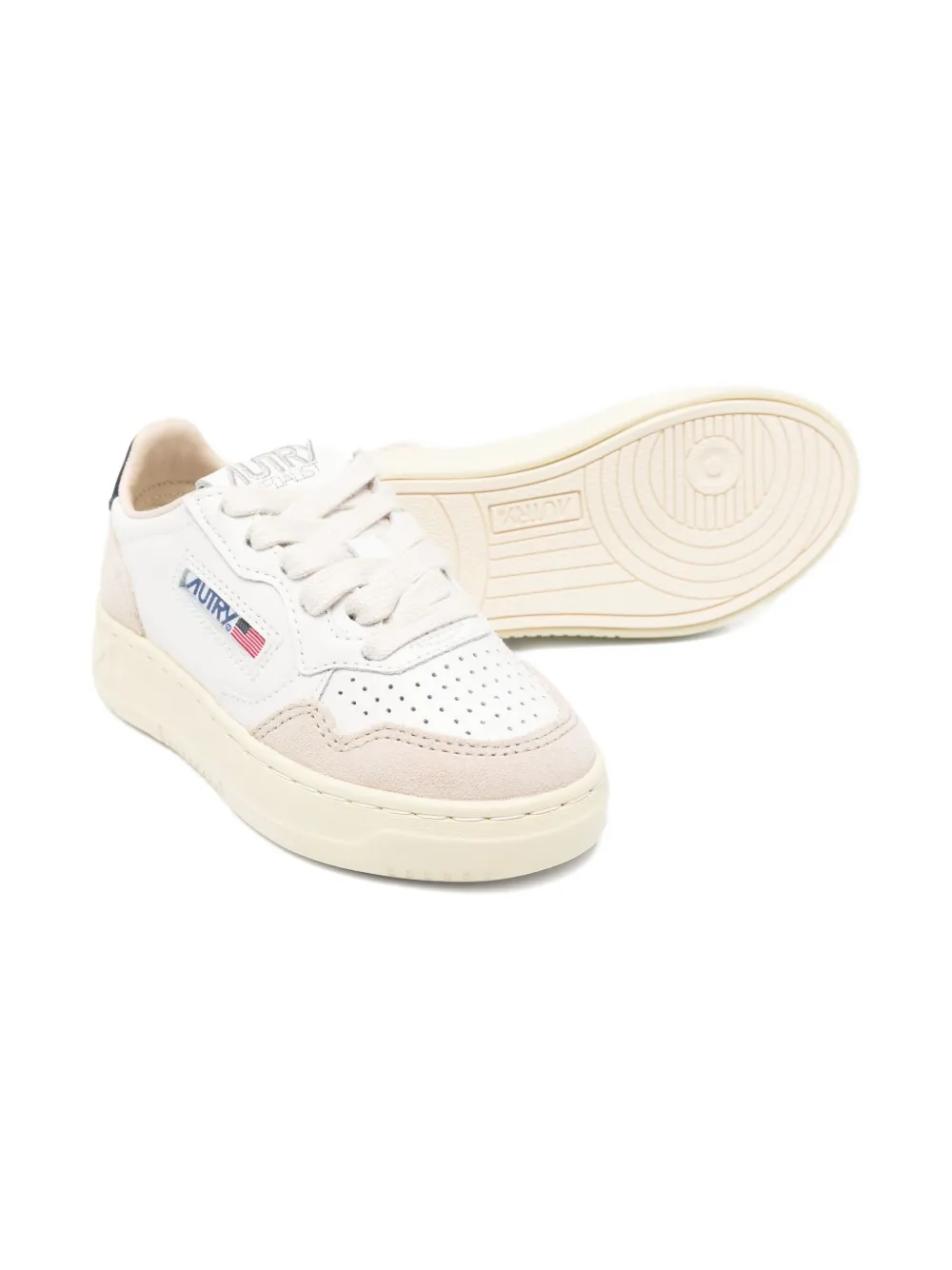 Autry Kids perforated leather sneakers White