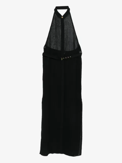 Le Kasha Jabal halterneck belted midi dress