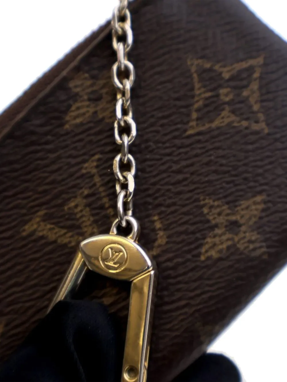 Pre-owned Louis Vuitton 1990-2025 Monogram Key Pouch Coin Pouch