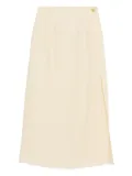 Le Kasha button-front split skirt - Yellow