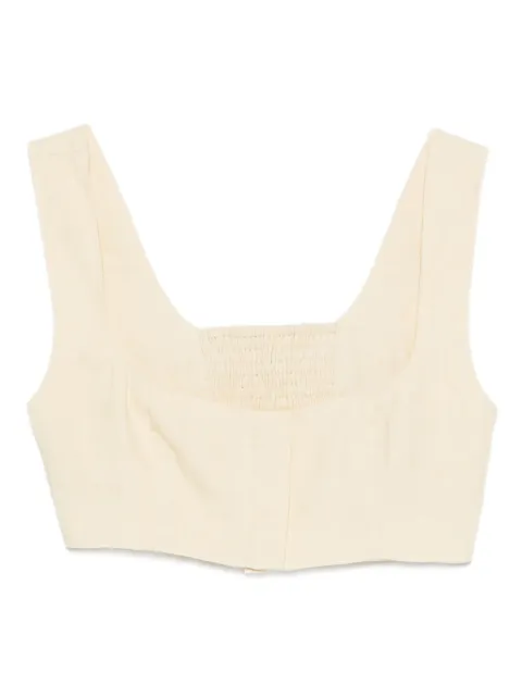 Le Kasha Top mit eckigem Ausschnitt