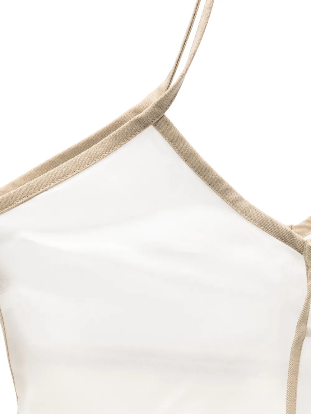Hereu double-handle tote bag Beige