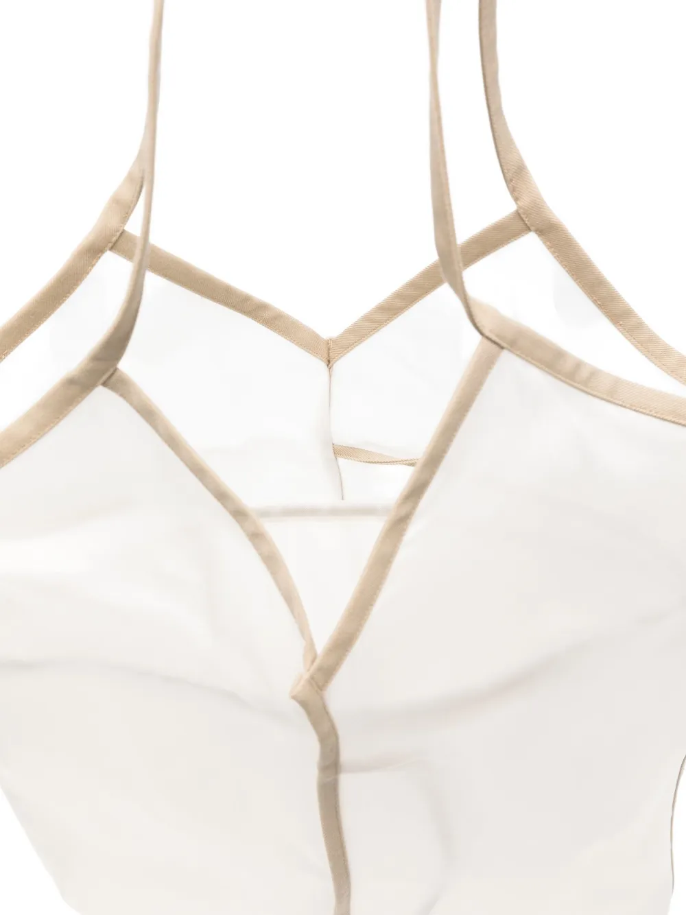 Hereu double-handle tote bag Beige