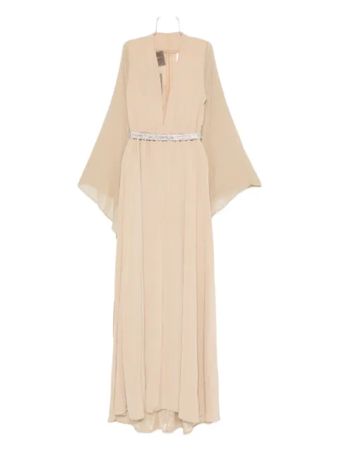 STEPHANE ROLLAND embellished-belt maxi dress