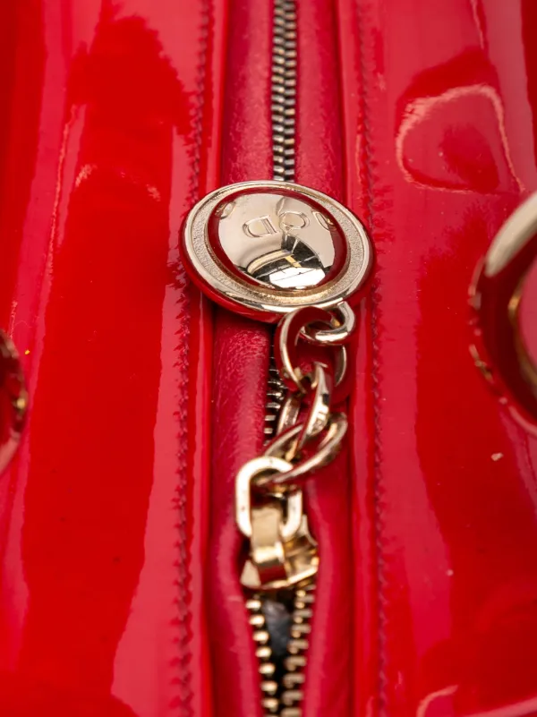 Christian Dior Pre-Owned 2015 ミディアム パテント カナージュ