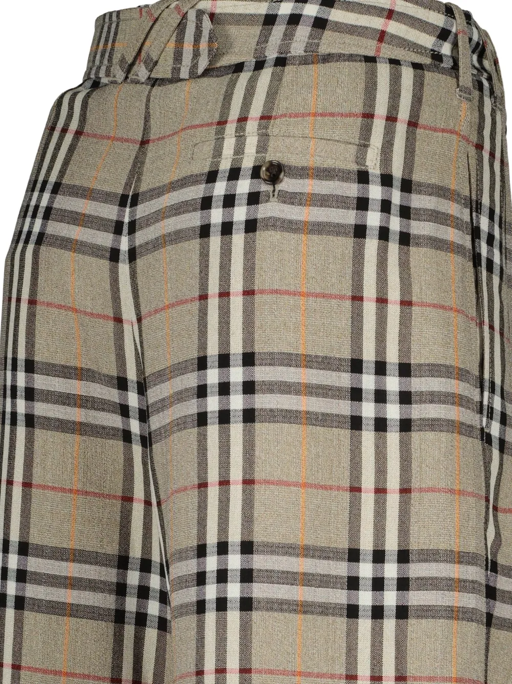 Burberry Geruite plooibroek Beige