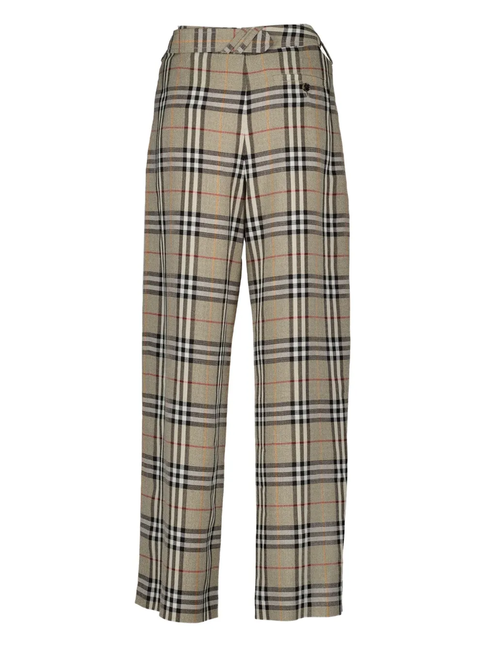 Burberry Geruite plooibroek Beige