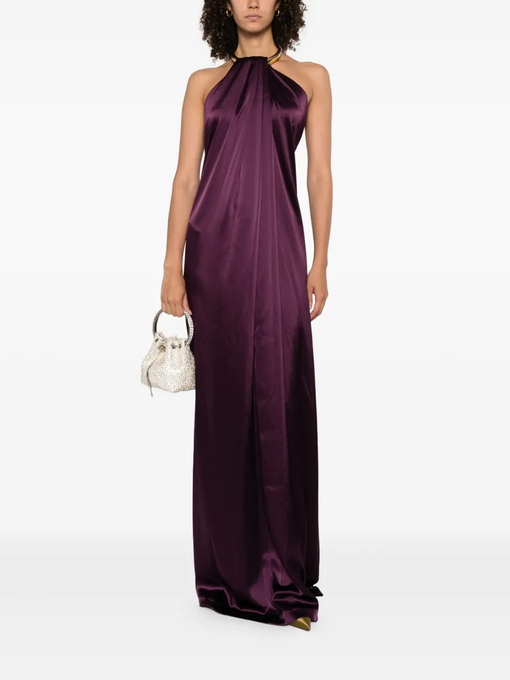 STEPHANE ROLLAND Maxi-jurk met ringhals - Paars