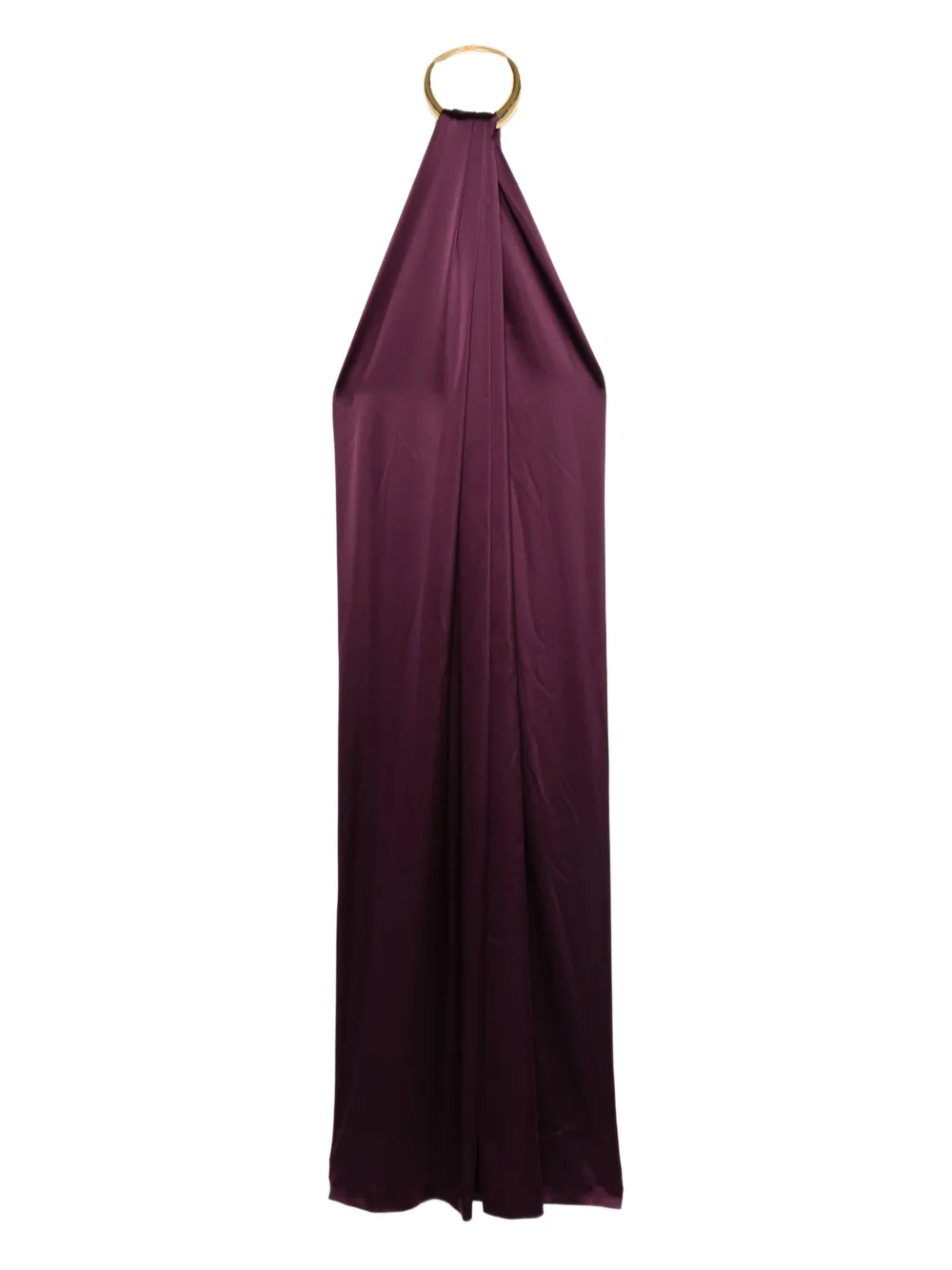 STEPHANE ROLLAND ring-neck maxi dress - パープル STEPHANE ROLLAND ring-neck maxi dress - パープル