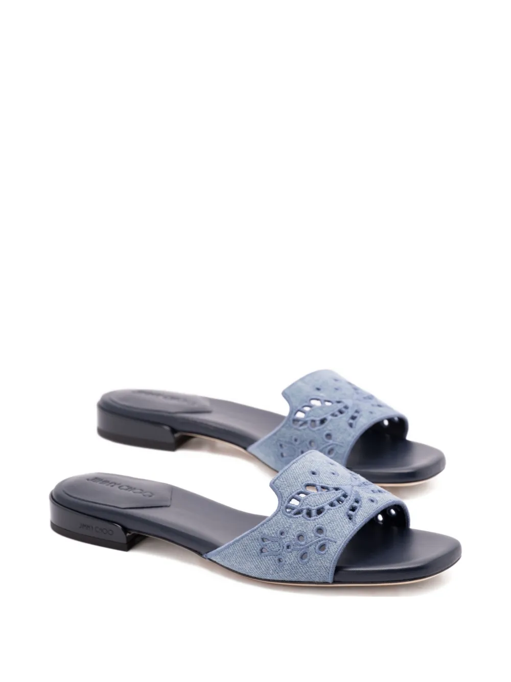 Jimmy Choo Ariane Cut-out Flat Sandals In Animal Print