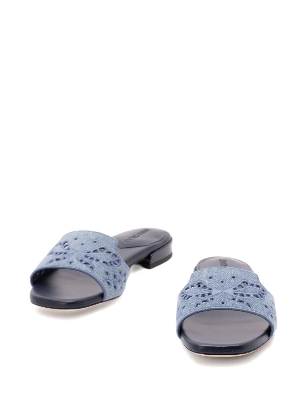 Jimmy Choo Ariane cut-out flat sandals Blauw
