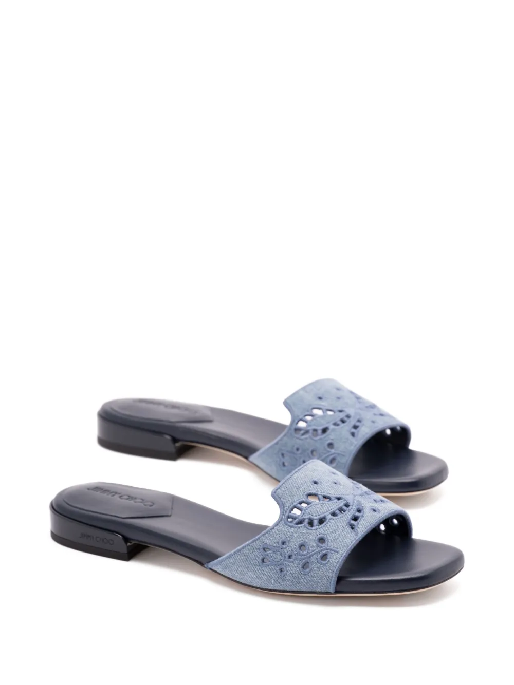 Jimmy Choo Ariane cut-out flat sandals Blauw