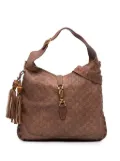 Gucci Pre-Owned 2016-2025 Large Guccissima New Jackie satchel - Brown