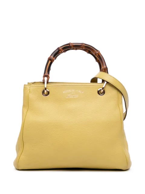 Gucci Pre-Owned 2016-2025 kleine Bamboo Satchel-Tasche aus Kalbsleder