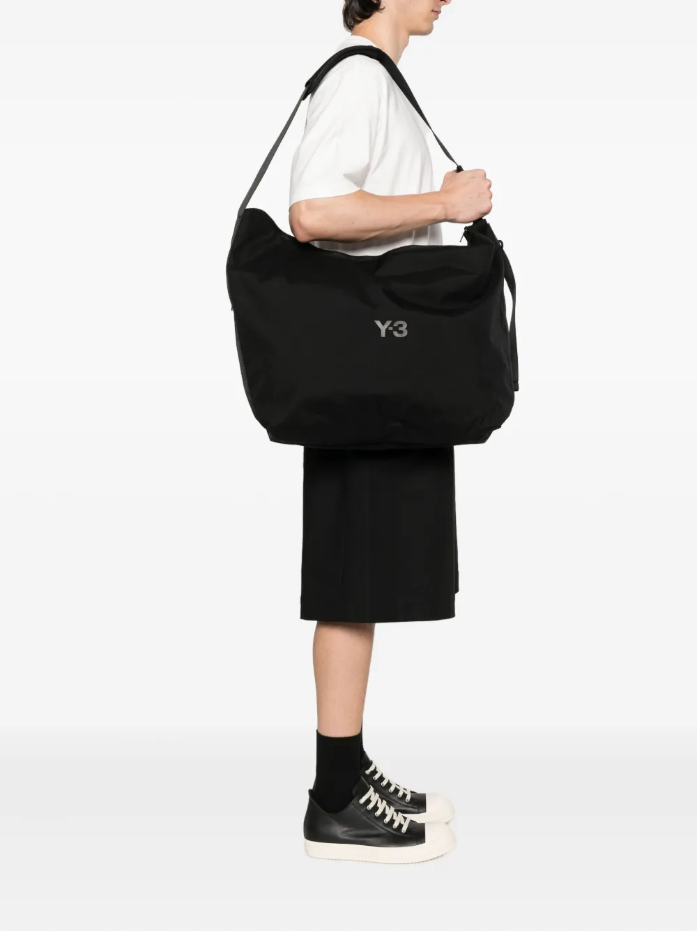 Y-3 Shopper met logo Zwart