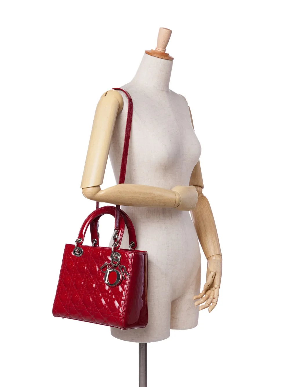 Christian Dior Pre-Owned 2012 Medium Patent Cannage Lady Dior satchel | Pre-Owned | Image 2