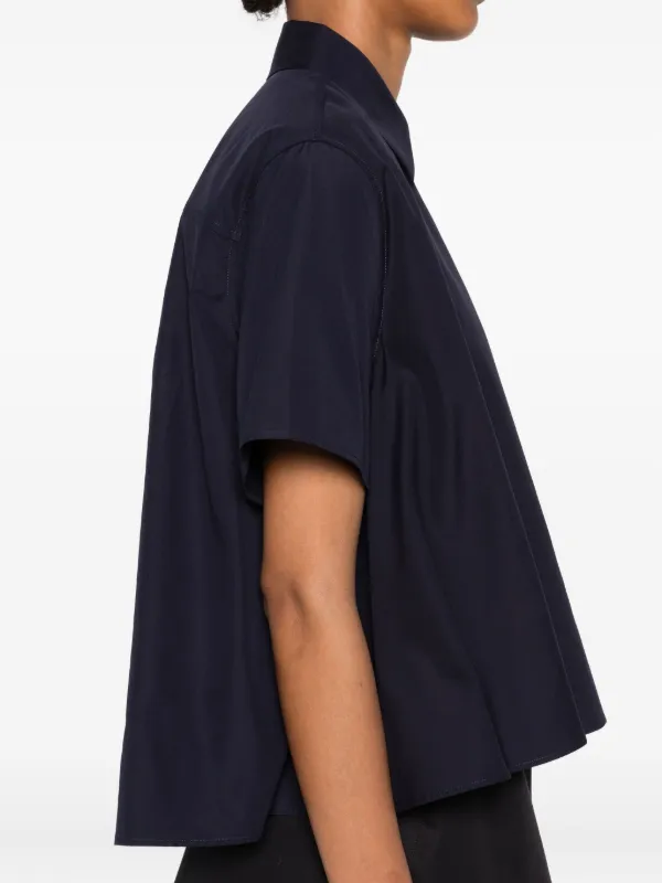 LOEWE short-sleeve Trapeze Shirt | Blue | FARFETCH