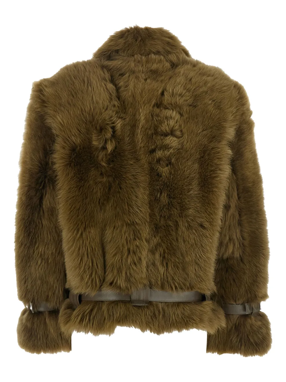 TOM FORD Lammy jack met ceintuur Groen