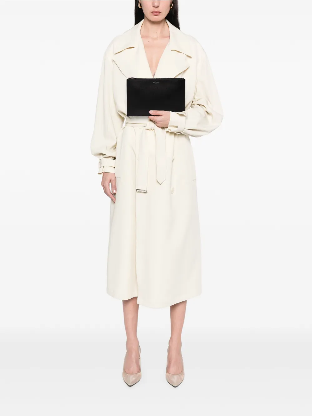 Saint Laurent Pre-Owned 2019 Grain De Poudre Zipped Tablet Holder clutch bag | Pre-Owned | Image 2