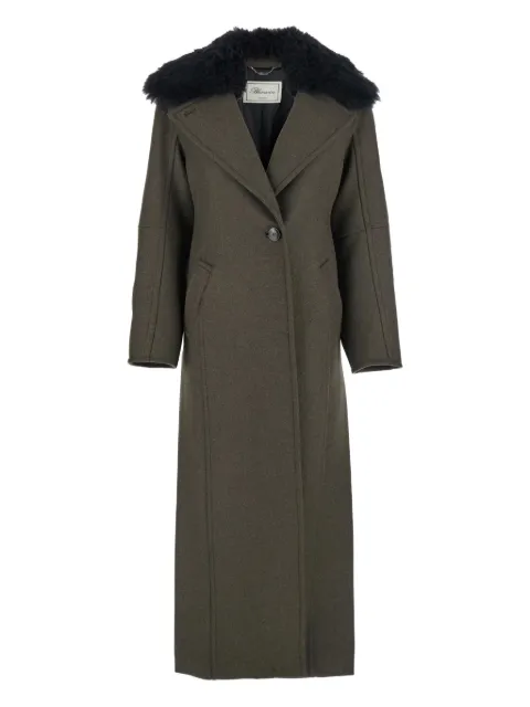 Blumarine notched-lapel coat