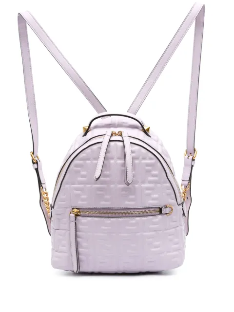 Fendi Pre-Owned 2010-2025 Mini Zucca Embossed Leather By The Way backpack