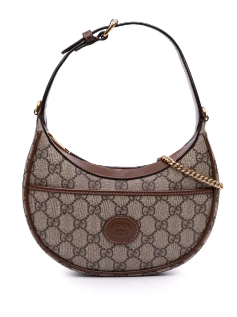 Gucci Pre-Owned 2016-2025 Mini GG Supreme Half Moon Bag satchel