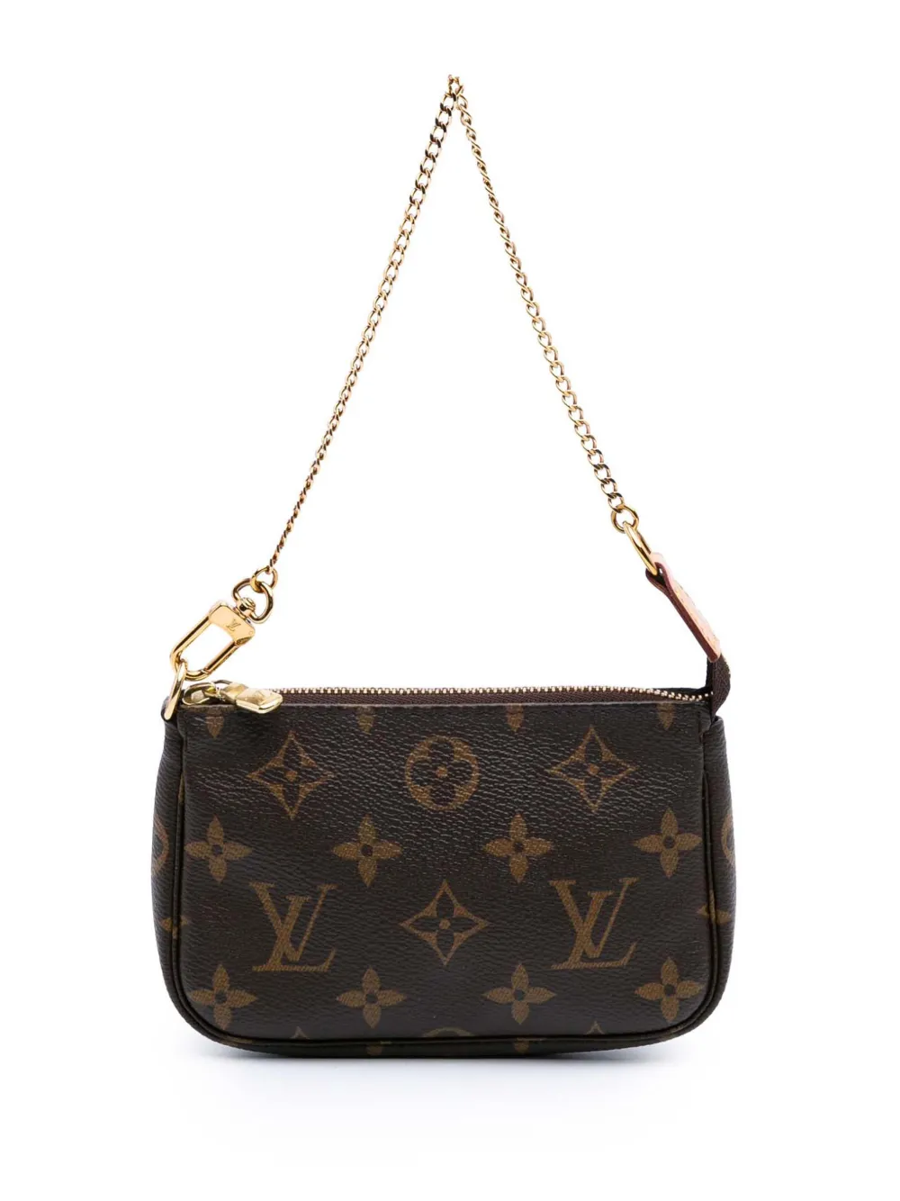 Louis Vuitton Pre-Owned 2020 モノグラム ミニ ポシェット アクセソワール ハンドバッグ - ブラウン Louis Vuitton Pre-Owned 2020 モノグラム ミニ ポシェット アクセソワール ハンドバッグ - ブラウン