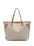 Louis Vuitton Pre-Owned 2018 Damier Azur Neverfull MM tote bag - White