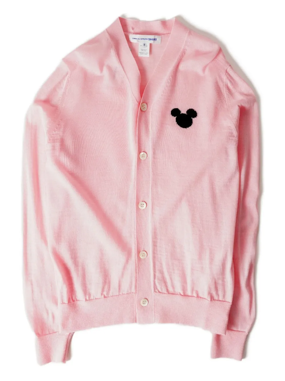 Comme Des Garçons Shirt x Disney embroidered cardigan | Pink | Image 1
