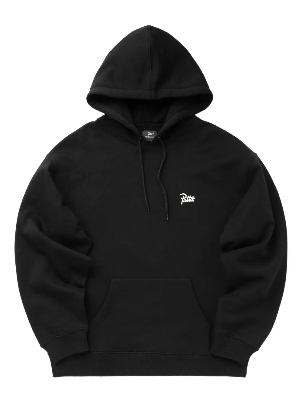 PATTA Bark dog-embroidered kangaroo-pocket hoodie | Black | Image 1