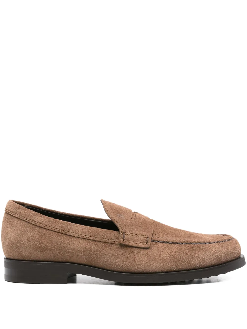 Tod's penny suede loafers Brown