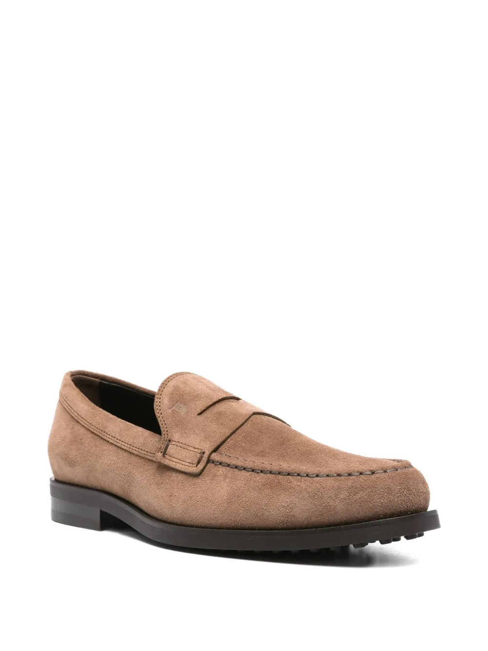 Tod's penny suede loafers Brown