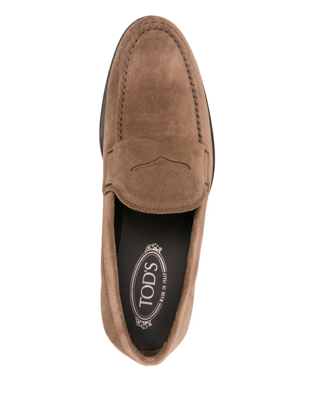 Tod's penny suede loafers Brown